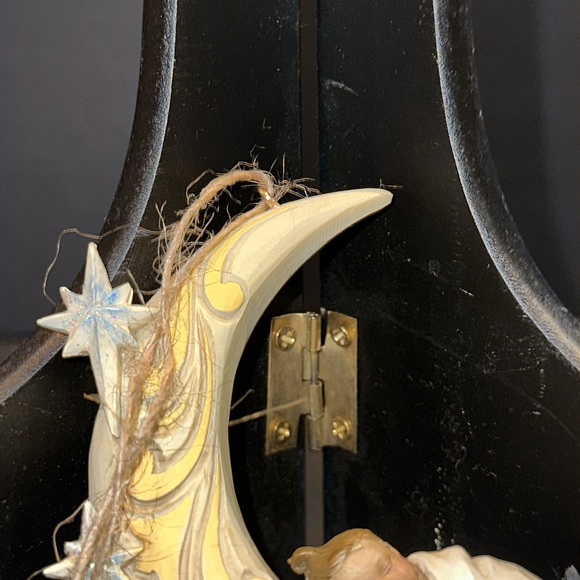 Enesco Jim Shore Heartwood Creek Baby Sleeping on Moon Hanging Ornament, 4.13" - Picture 6 of 6